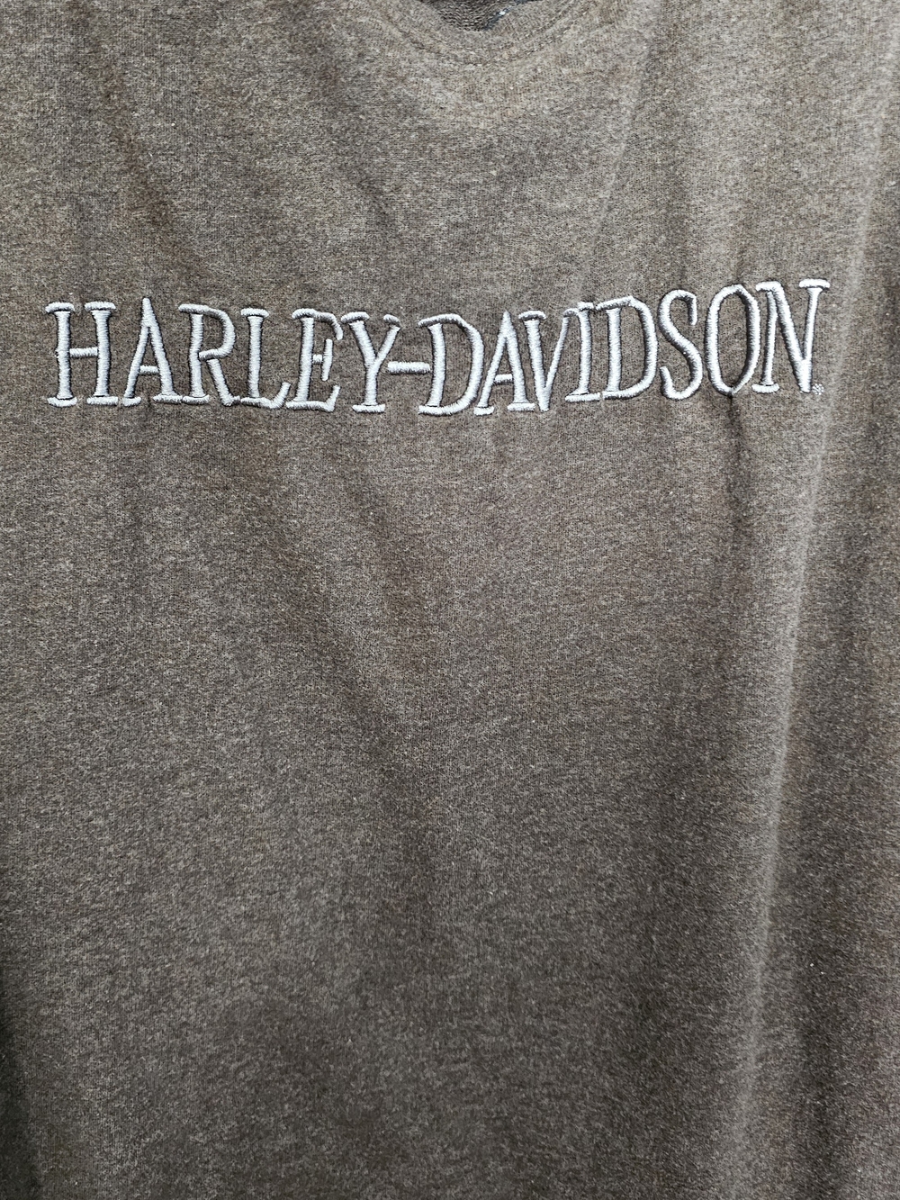 FINAL...Harley-Davidson Brown Long Sleeve Logo Tee - Picture 6 of 7
